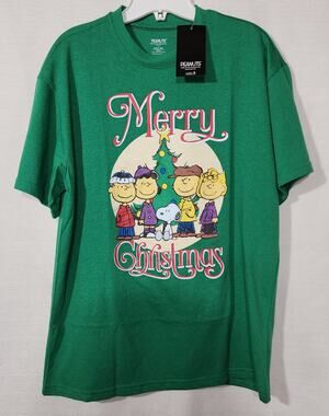 Snoopy and friends Christmas men's Large shirt